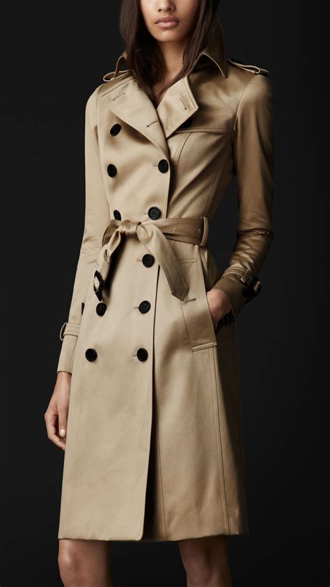 burberry ladies long trench coat